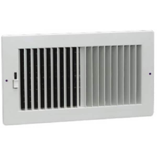 Swivel 382W10X4 White 2 Way Sidewall Register10 x 4 in SW581825 - main